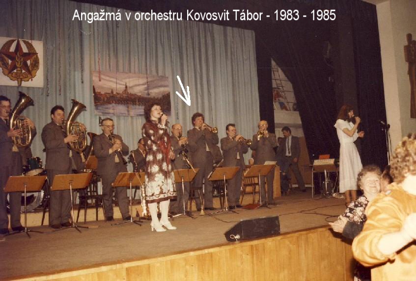 Angam v orchestru Kovosvitu Sezimovo st -  1983 - 1985 2