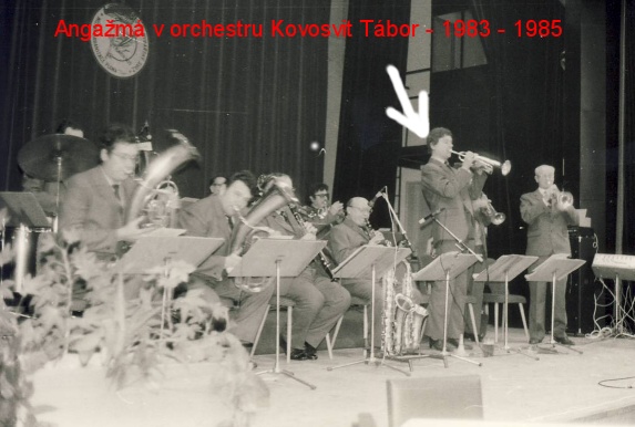 Angam v orchestru Kovosvitu Sezimovo st -  1983 - 1985 3